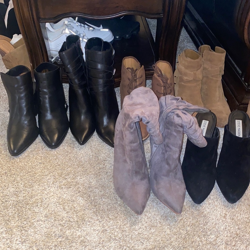 6 pair of booties